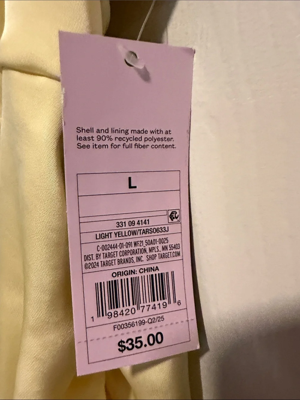 wild fable Pale Yellow Ruffle Slip Midi Dress, (SOLD) - Picture 3 of 7